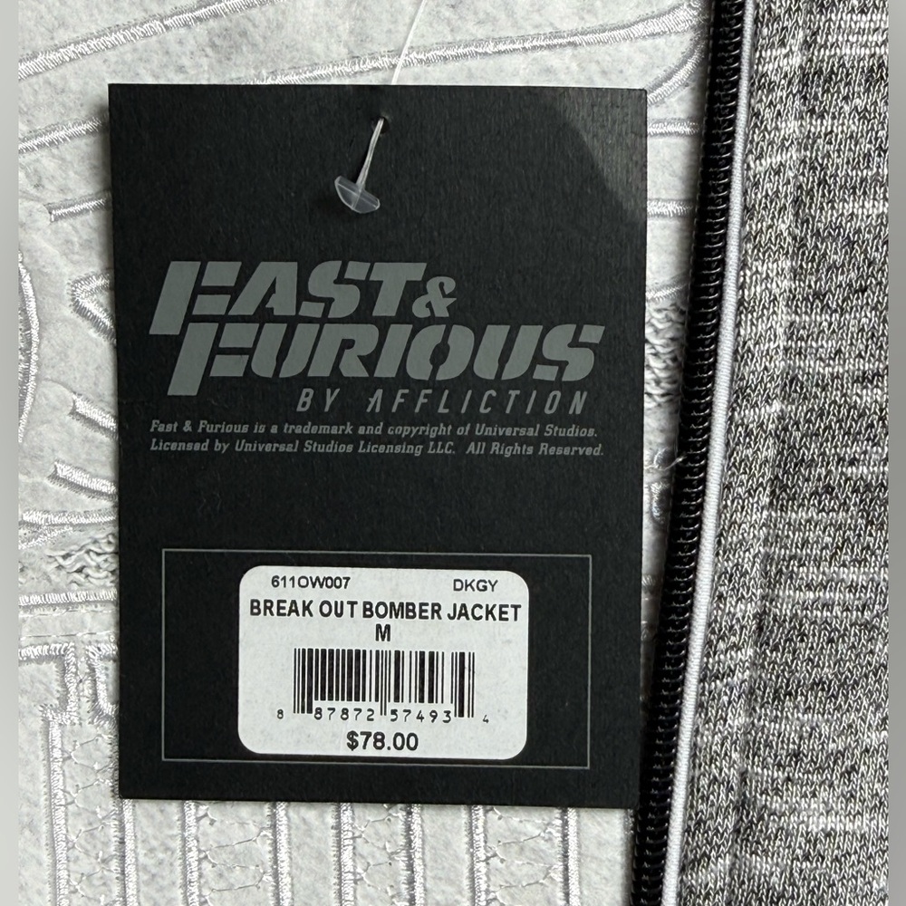 Affliction Fast and Furious Break Out Motors Patch Bomber - Picture 9 of 11